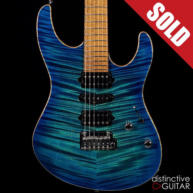 Suhr Modern Custom Aqua Blue Burst JS6Y5L